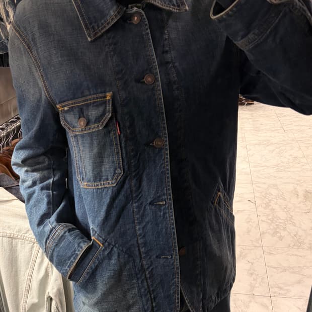 (정품/M) 리바이스 레드탭 데님 청자켓 a1