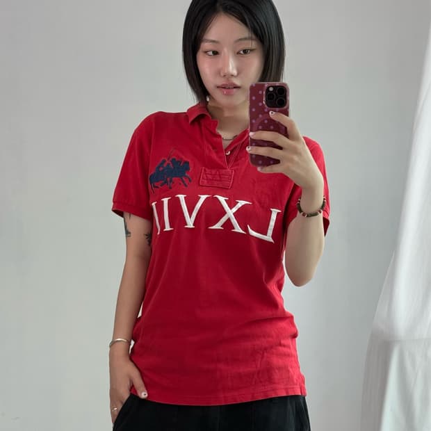 폴로 치프키프 레드 피케이 반팔티