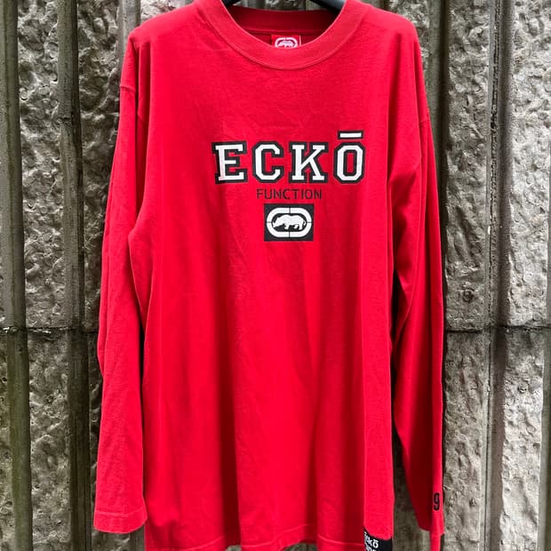 에코 언리미티드(Ecko Unltd.) 빅로고 긴팔 티셔츠[올드스쿨 힙합