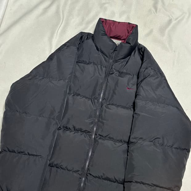 XL 나이키 블랙 올드스쿨 뉴챔프 패딩