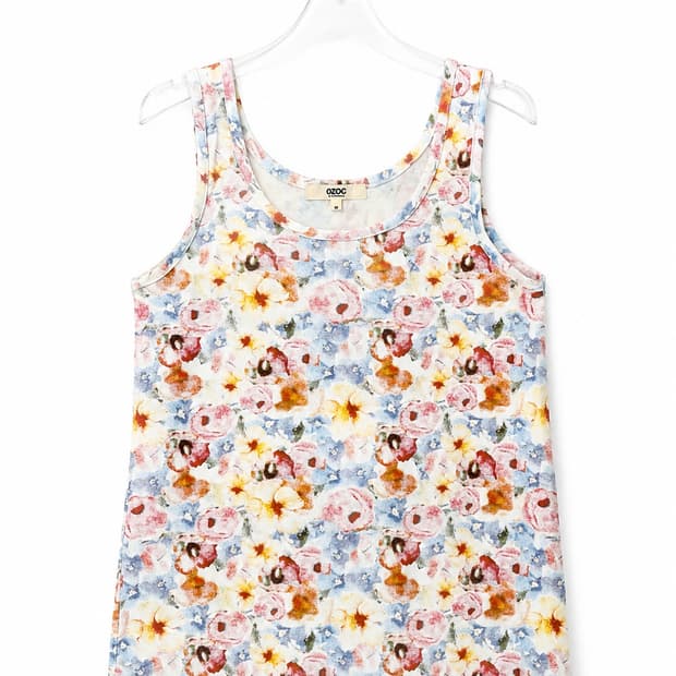 Flower mix sleeveless