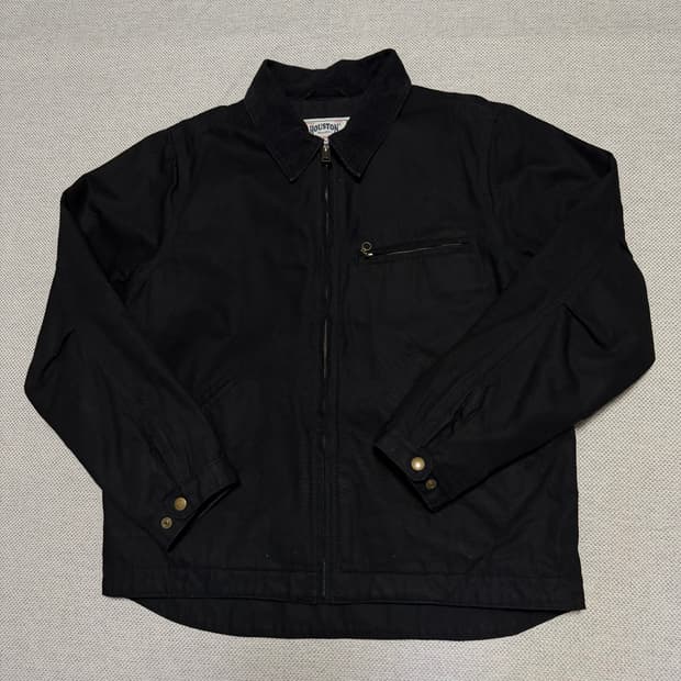 휴스턴 재팬 덕 집 워크 자켓 블랙