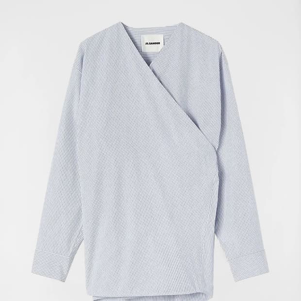 질샌더 스트라이프 셔츠 50