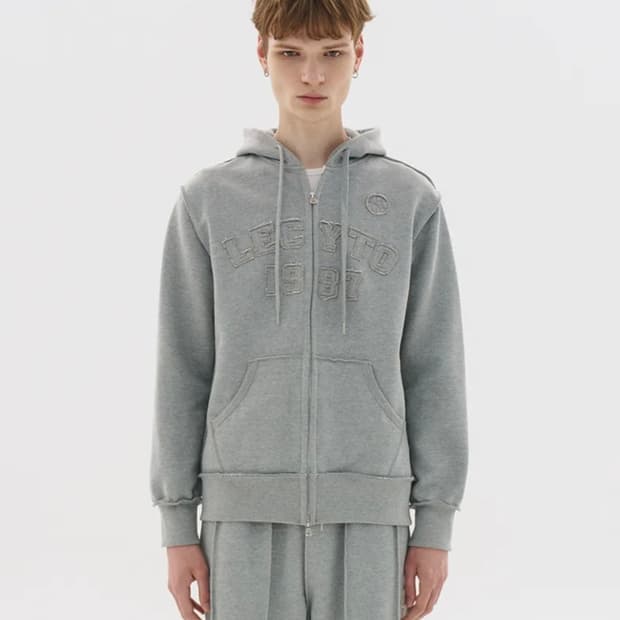 INSIDE-OUT VARSITY HOODIE ZIP-UP_[M.GRAY