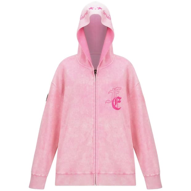 샵페어리 워싱 와플 후드집업