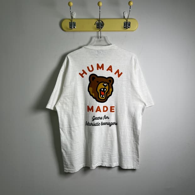 휴먼메이드 화이트 포켓 반팔 티셔츠 XL