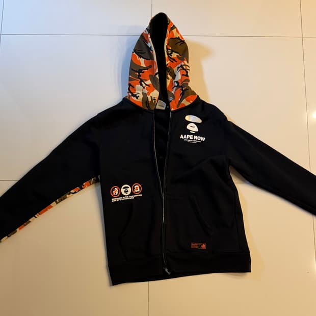 Aape 에이프 카모 후드집업 XL
