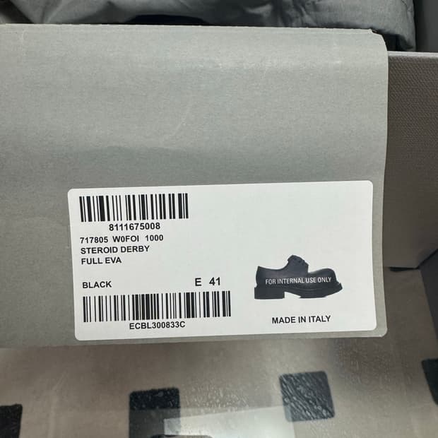 발렌시아가 스테로이드 더비 41(밑창보강)