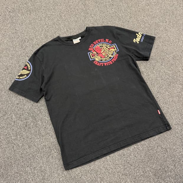 OS) 테드 컴퍼니 빈티지 프린팅 반팔 티셔츠