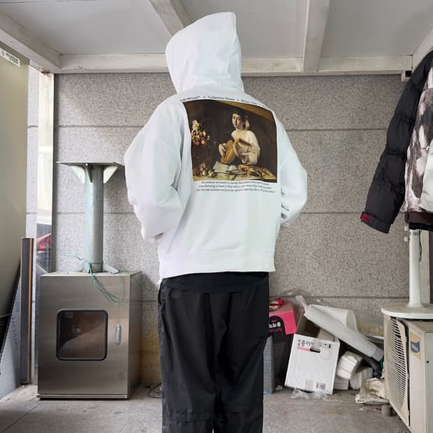 오프화이트 2013 카라바죠 후드티