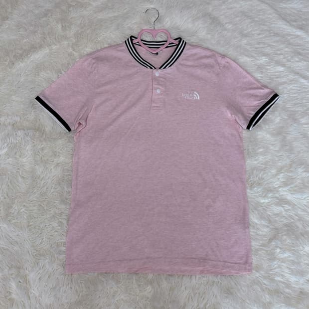 노스페이스 베이비 핑크 반팔티