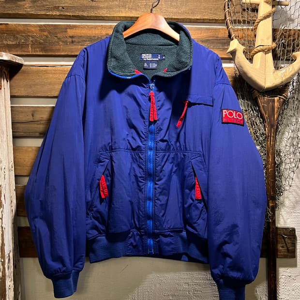 [M]90's OG 폴로 하이테크 폴라텍 플리스 웜업 자켓