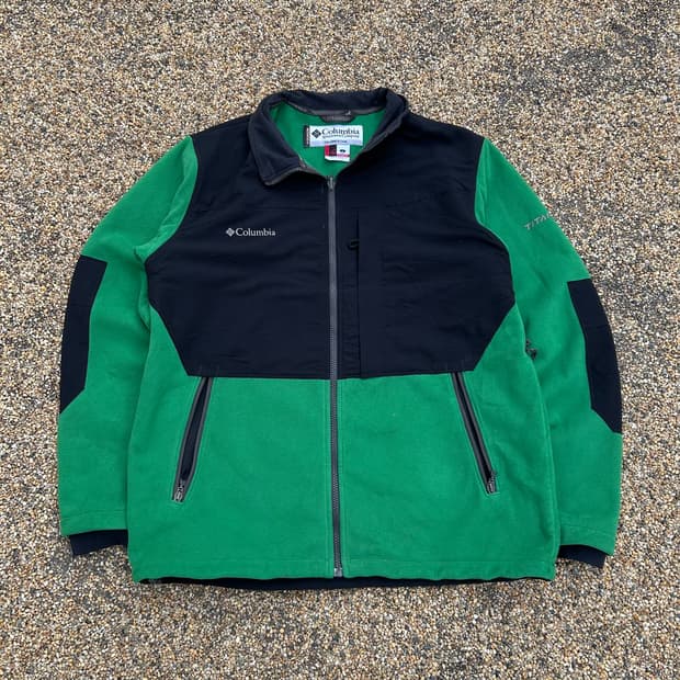 콜롬비아 그린 플리스 자켓