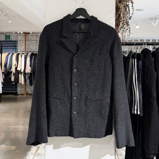 돌체 앤 가바나 차콜 라나버진울 테일러드 자켓 