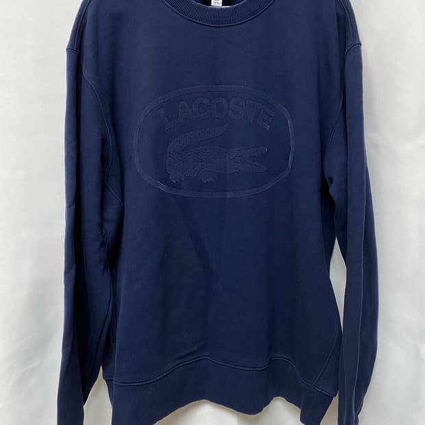 라코스테 로고 맨투맨 네이비 XL