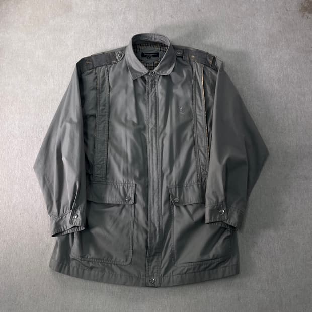 100 입생로랑 90s 가죽 헌팅 자켓