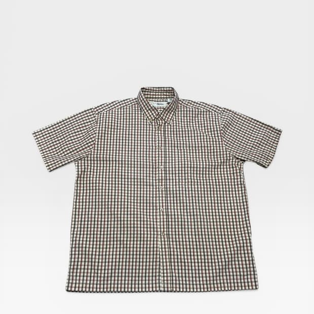 Penmans - 캐나다 체크 반팔셔츠 (XL 추천)