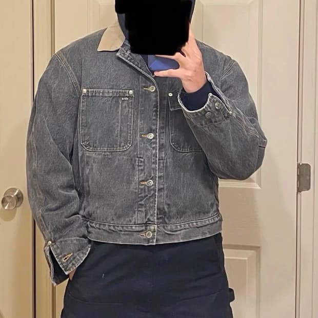 랄프로렌 덩가리 데님 자켓 그레이 S