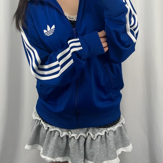 아디다스 블루 파이어버드 져지