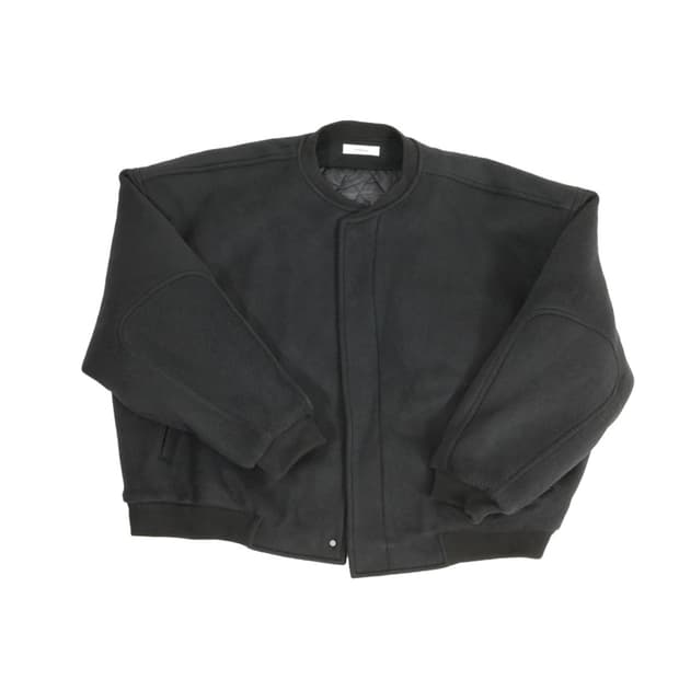 [OS] 논노드 울 서지 봄버 자켓 블랙