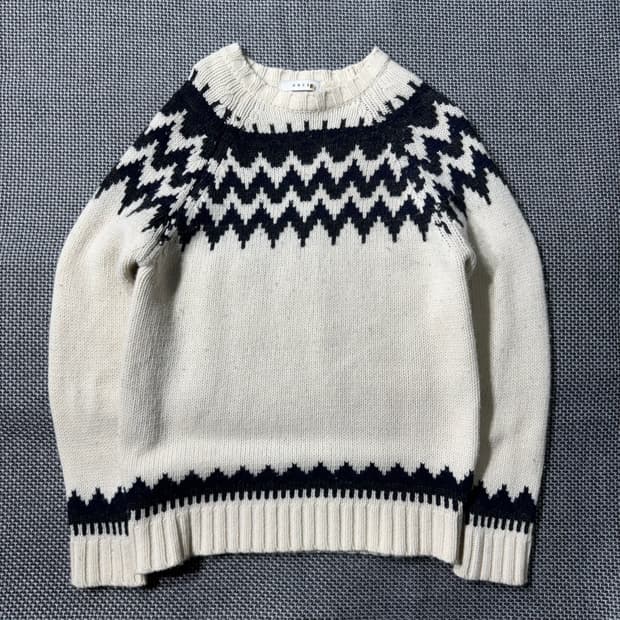 빈티지 니트 화이트 ( 100/OLD-8185 )