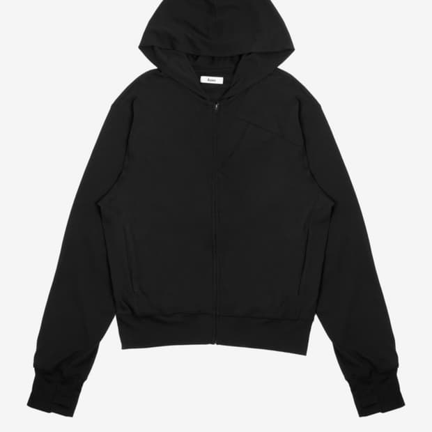 (1) Asien 아지엔 레이어 집후디 블랙