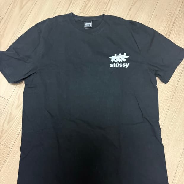 스투시 반팔 검정 L