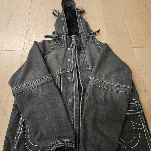 true religion×fetch sunday 데님후드자켓