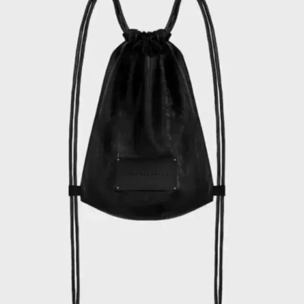 트리밍버드 레더 스트링 백팩