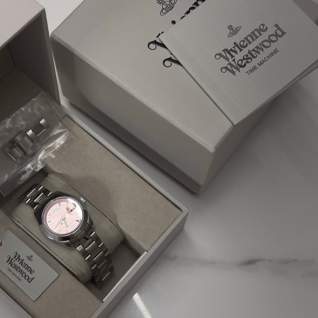 비비안웨스트우드 펜처치 실버 핑크 시계