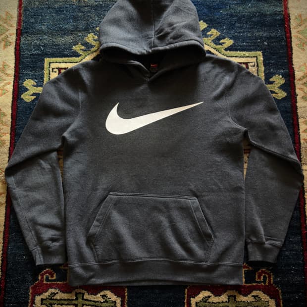 90s old Nike Big swoosh Hoodie