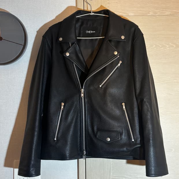 택포/S급) 도프제이슨 소가죽 레더 라이더 자켓 블랙 카우하이드