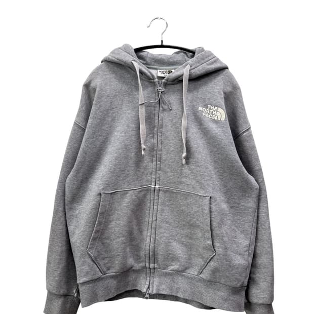 (95) 노스페이스 화이트라벨 패치로고 후드집업 그레이