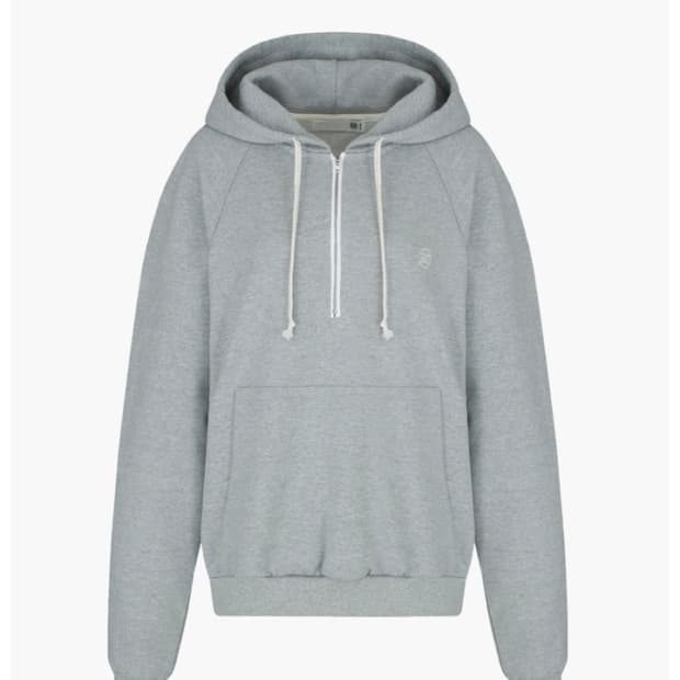 렉토 시그니처 로고 후드 그레이 