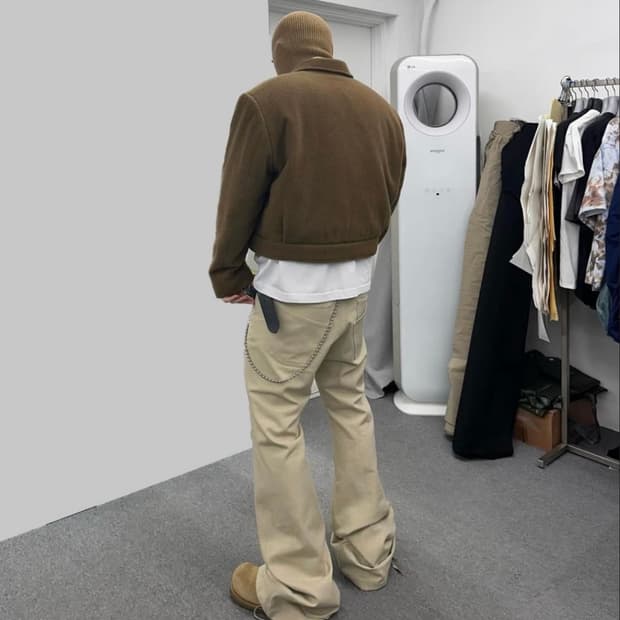 논노드 플레어 팬츠 베이지