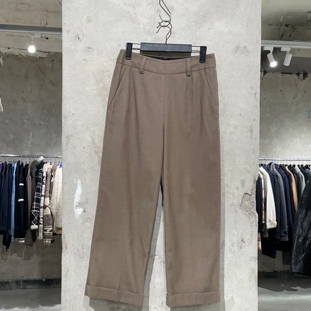 마가렛 호웰 브라운 폴딩 햄 울 트라우저