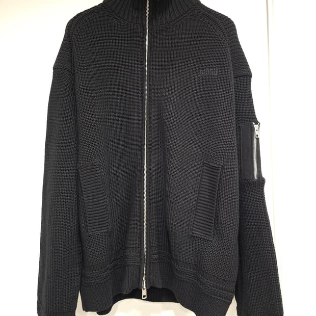 준지 / 25fw ma-1 하이넥 집업 가디건 / S 