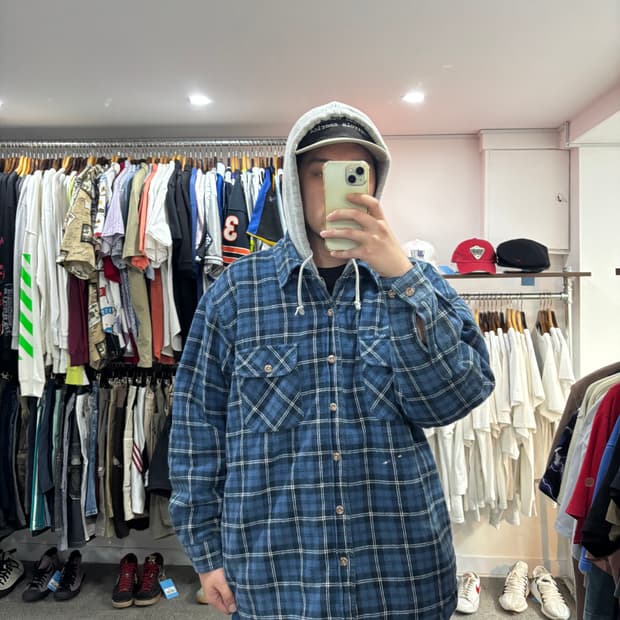 필드앤스트림 플란넬 레이어드 후드 자켓