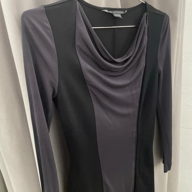 알마니익스체인지 비스코스 사이드 지퍼 드레스