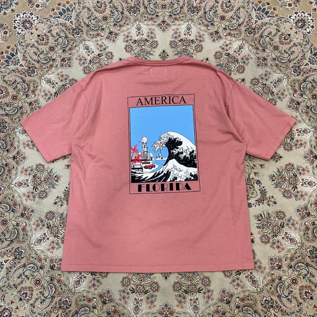 칼오라인 22ss 아메리칸 웨이브 티셔츠 반팔