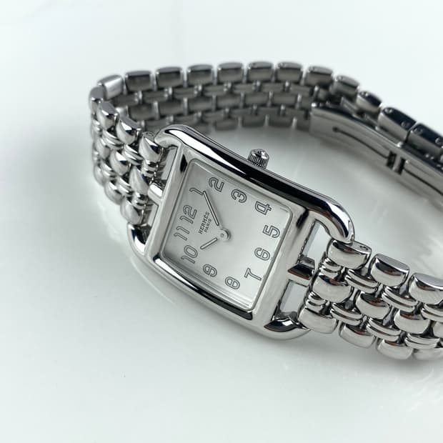  [FULL SET] HERMES cape cod steel watch