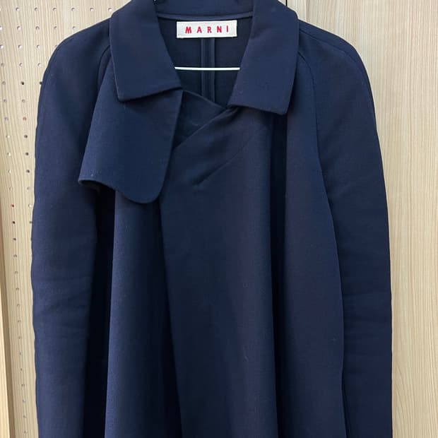 마르니 언발 코트 네이비 38