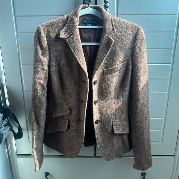 랄프로렌 울 브라운 자켓