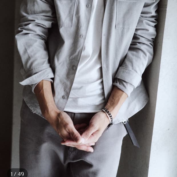 (구매글)Textured Work Shirts black 1size