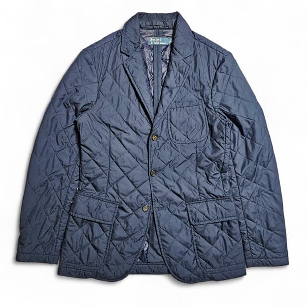 [S][폴로 랄프로렌] 퀄팅 테일러드 블레이져 자켓 네이비