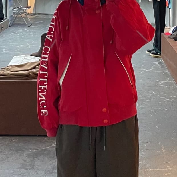 노티카 90s 올드스쿨 스펠아웃 바람막이 자켓 H1339