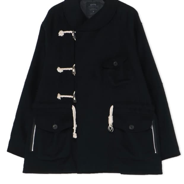 (구매) 요지 야마모토 s’tye 22aw 울 비버 쇼 칼라 더플코트