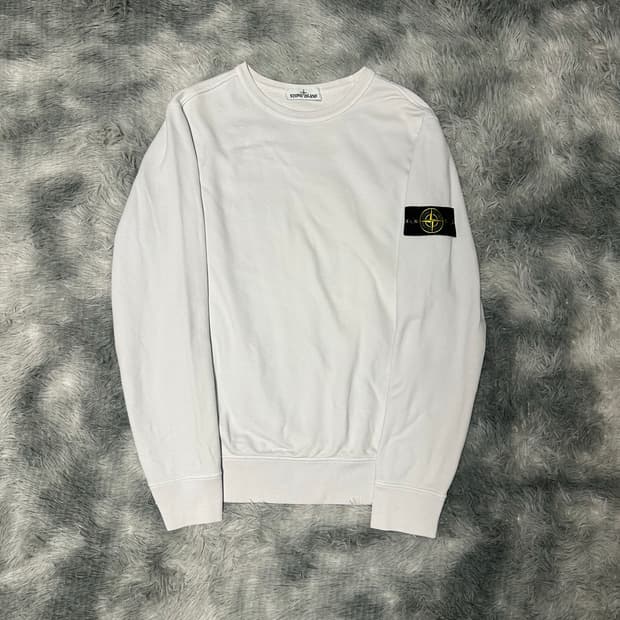 [XL size] 스톤아일랜드 맨투맨 화이트