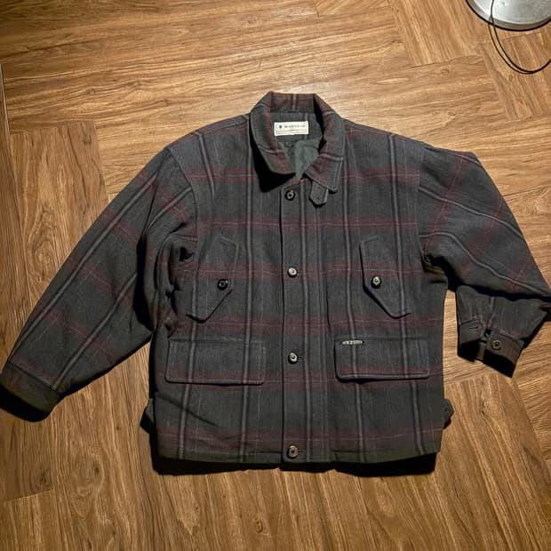 80S KOLON GLEN CHECK BOMBER XL