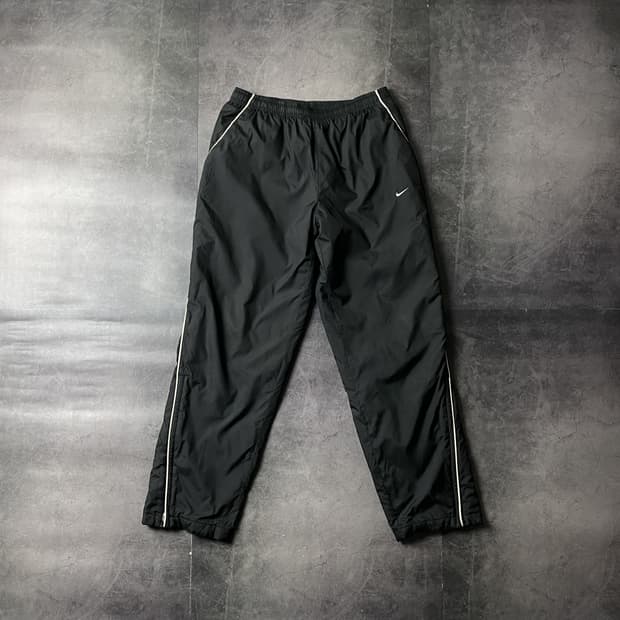 NIKE 00s 나이키 빈티지 블랙 패디드 트랙팬츠 A00573